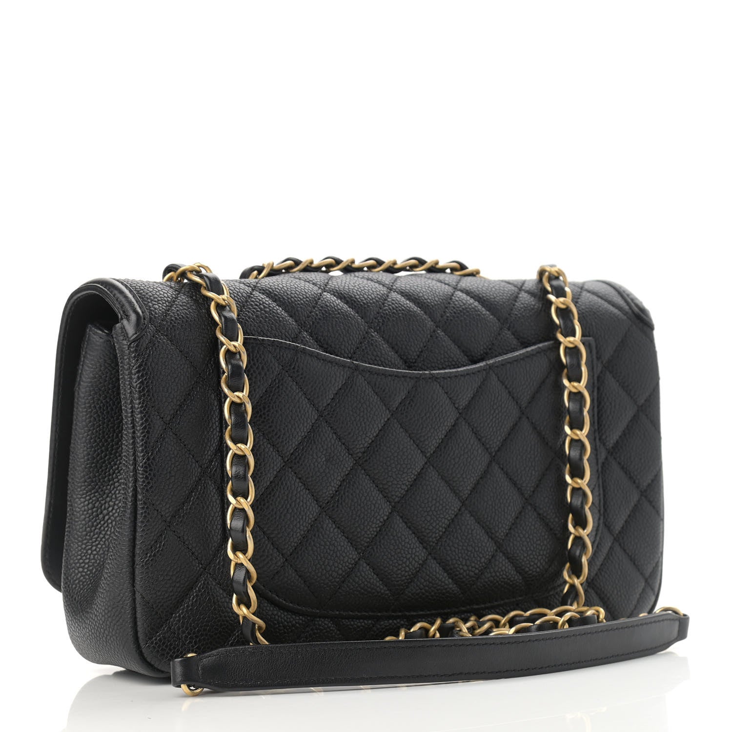 Chanel Caviar Quilted Medium CC Filigree Flap Black 2 of 10