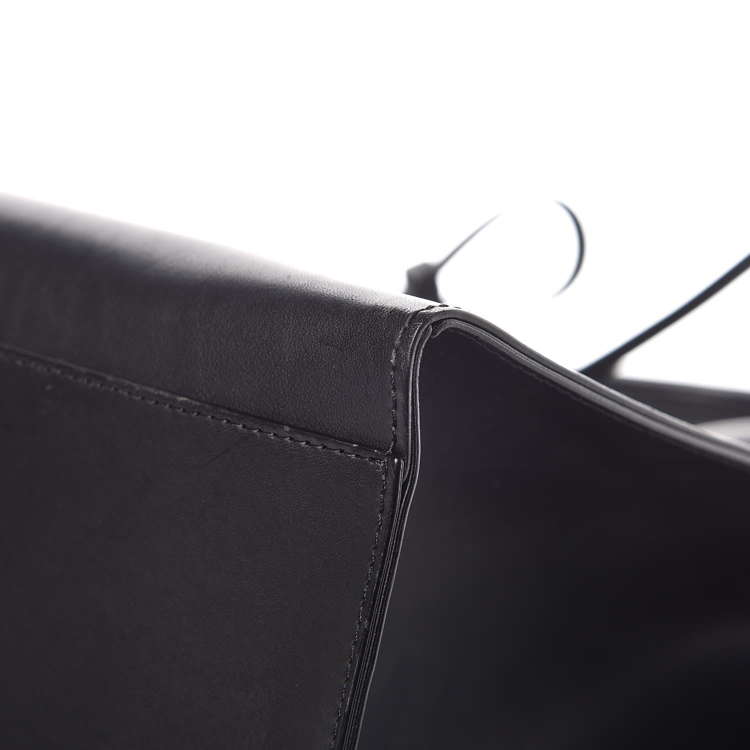 Mansur Gavriel Vegetable Tanned Calfskin Large Sun Bag Black Blue 10 of 10