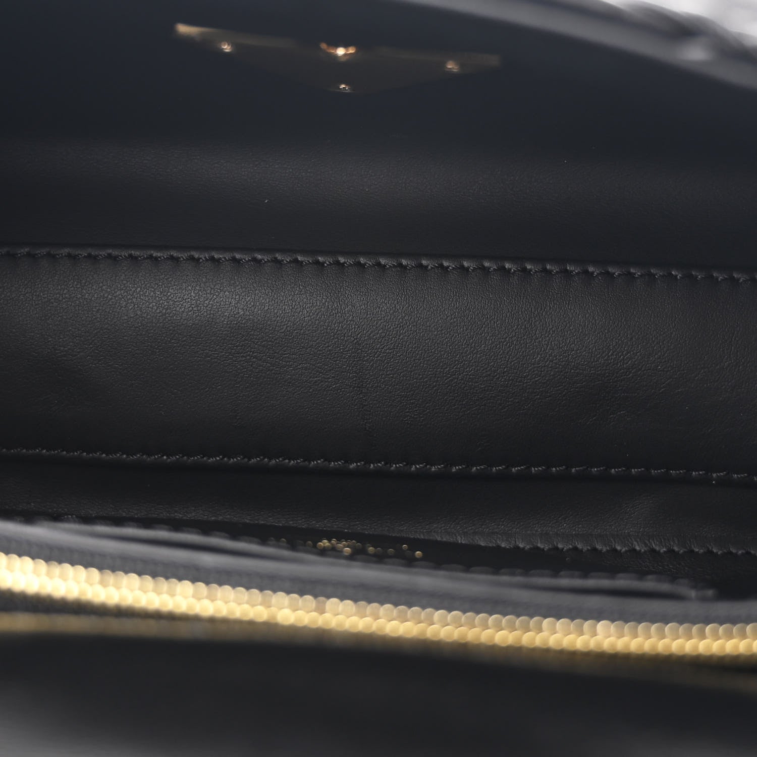 Louis Vuitton Lambskin Malletage Top Handle GO-14 MM Black 6 of 10