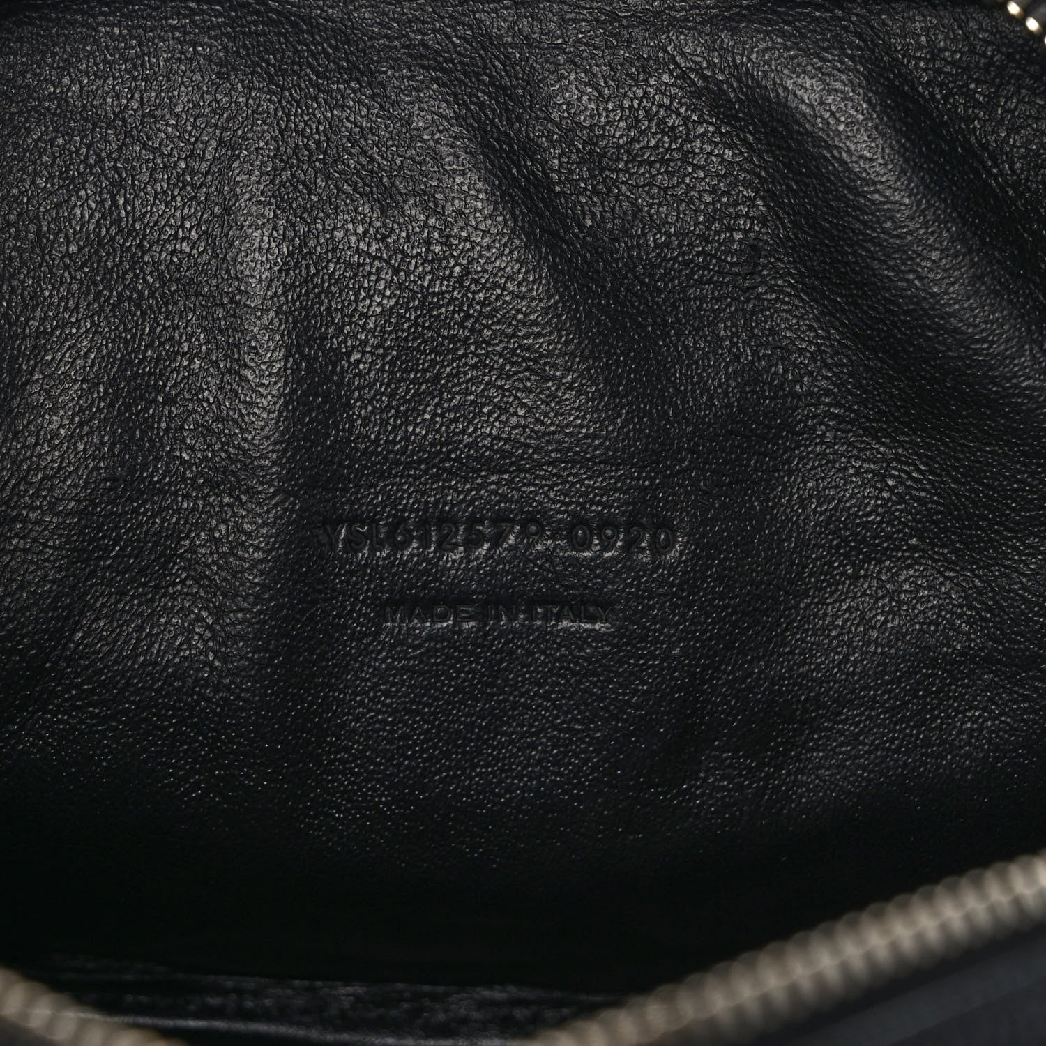 Saint Laurent Grain De Poudre Matelasse Monogram Mini Lou Camera Bag Black 9 of 10