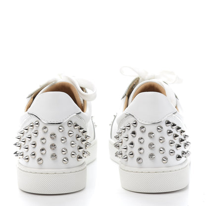 Christian Louboutin Calfskin Spikes Womens Vieira 2 Flat Sneakers 39 White 5 of 10