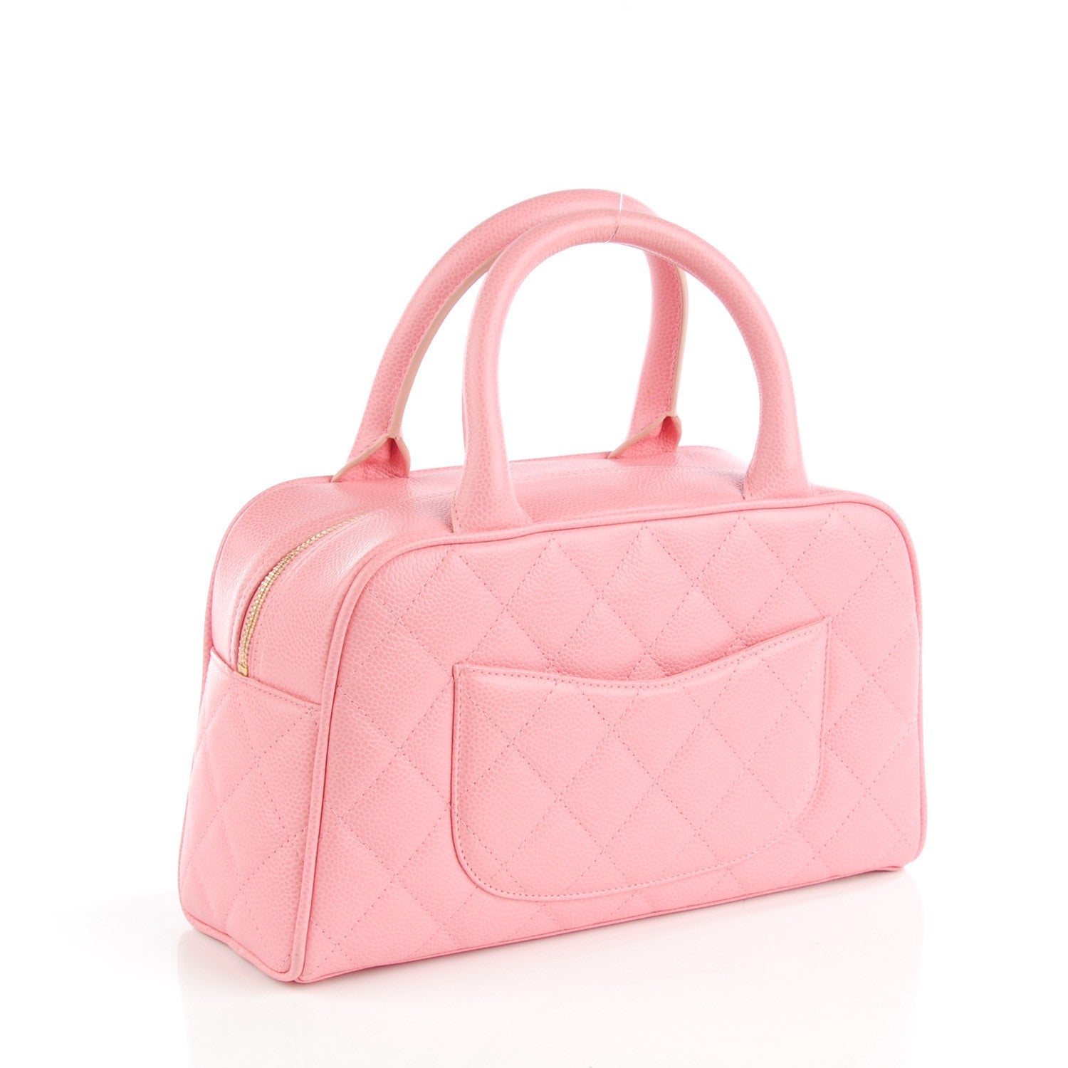 Chanel Caviar Quilted Small Bowler Pink 3 of 7