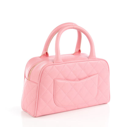 Chanel Caviar Quilted Small Bowler Pink 3 of 7
