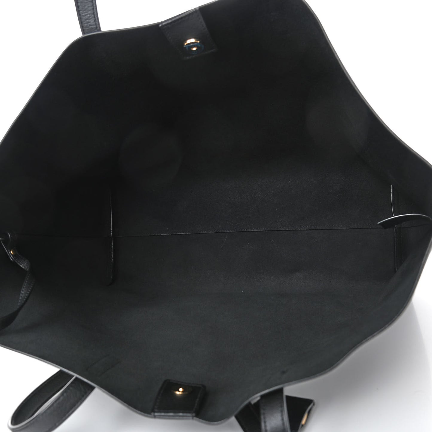 Calfskin Large Shopping Tote Black