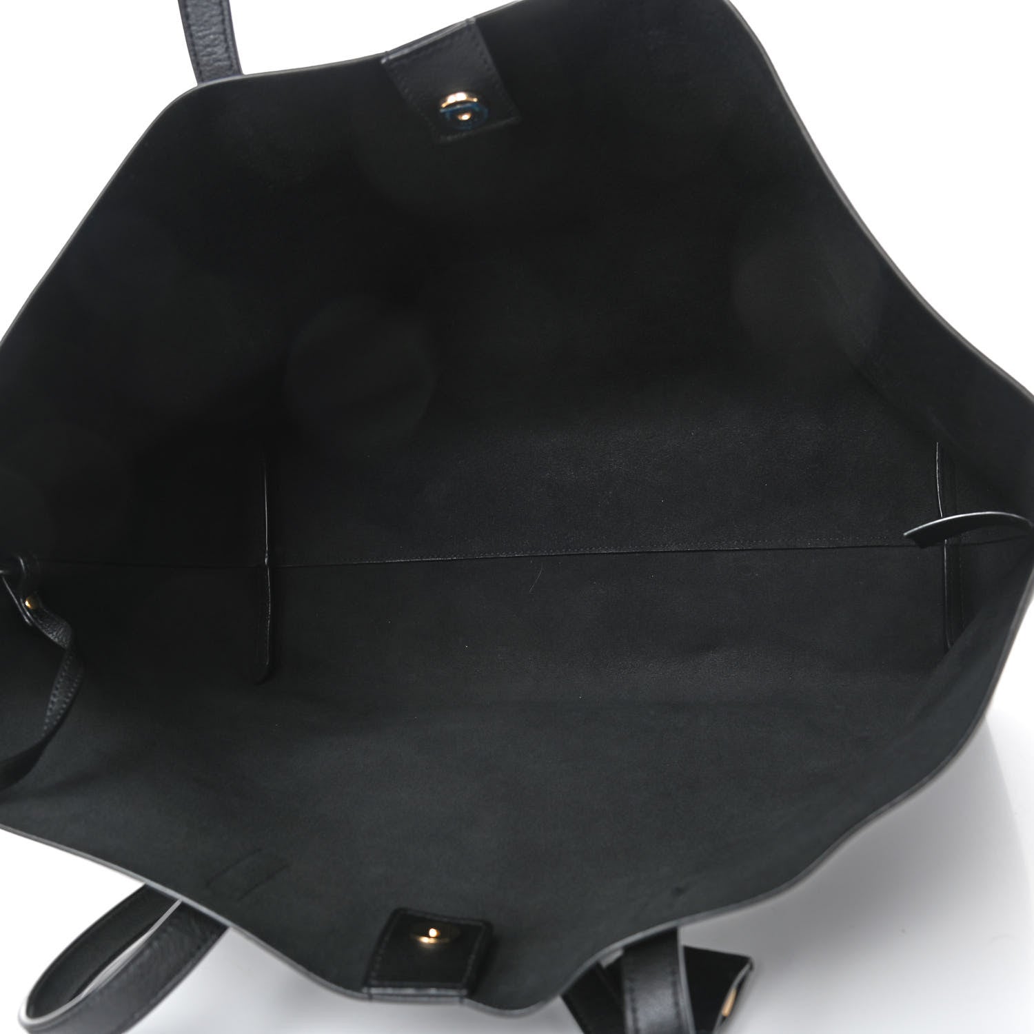 Saint Laurent Calfskin Large Shopping Tote Black 4 of 4