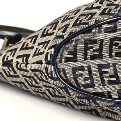 Fendi Zucchino Shopping Tote Navy 7 of 9