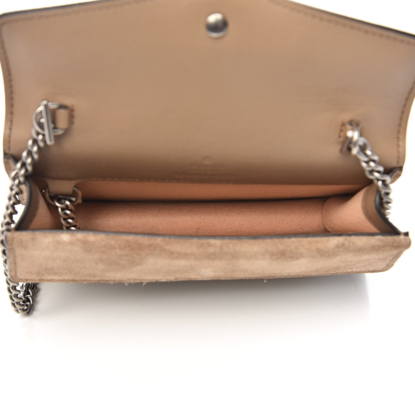 GG Supreme Monogram Super Mini Dionysus Shoulder Bag Taupe