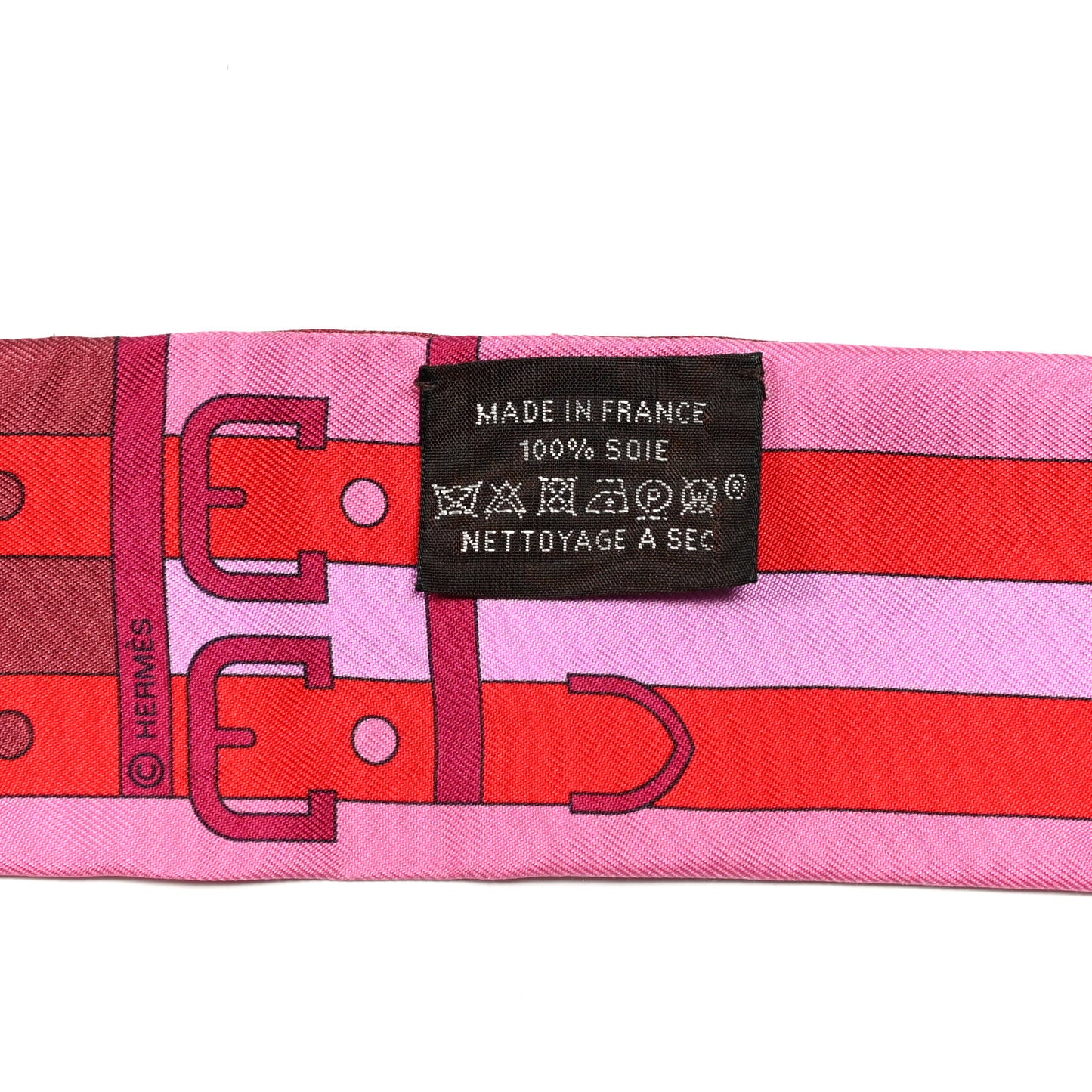 Silk Rocabar Twilly Rose Vif Bordeaux