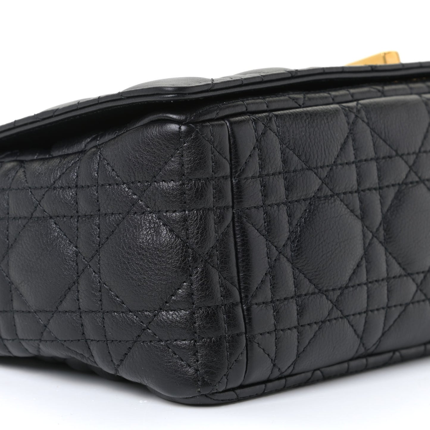 Lambskin Cannage Large Caro Bag Black