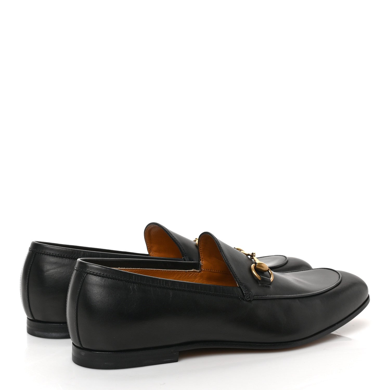 Gucci Calfskin Horsebit Mens Jordaan Loafers 9 Black 4 of 9