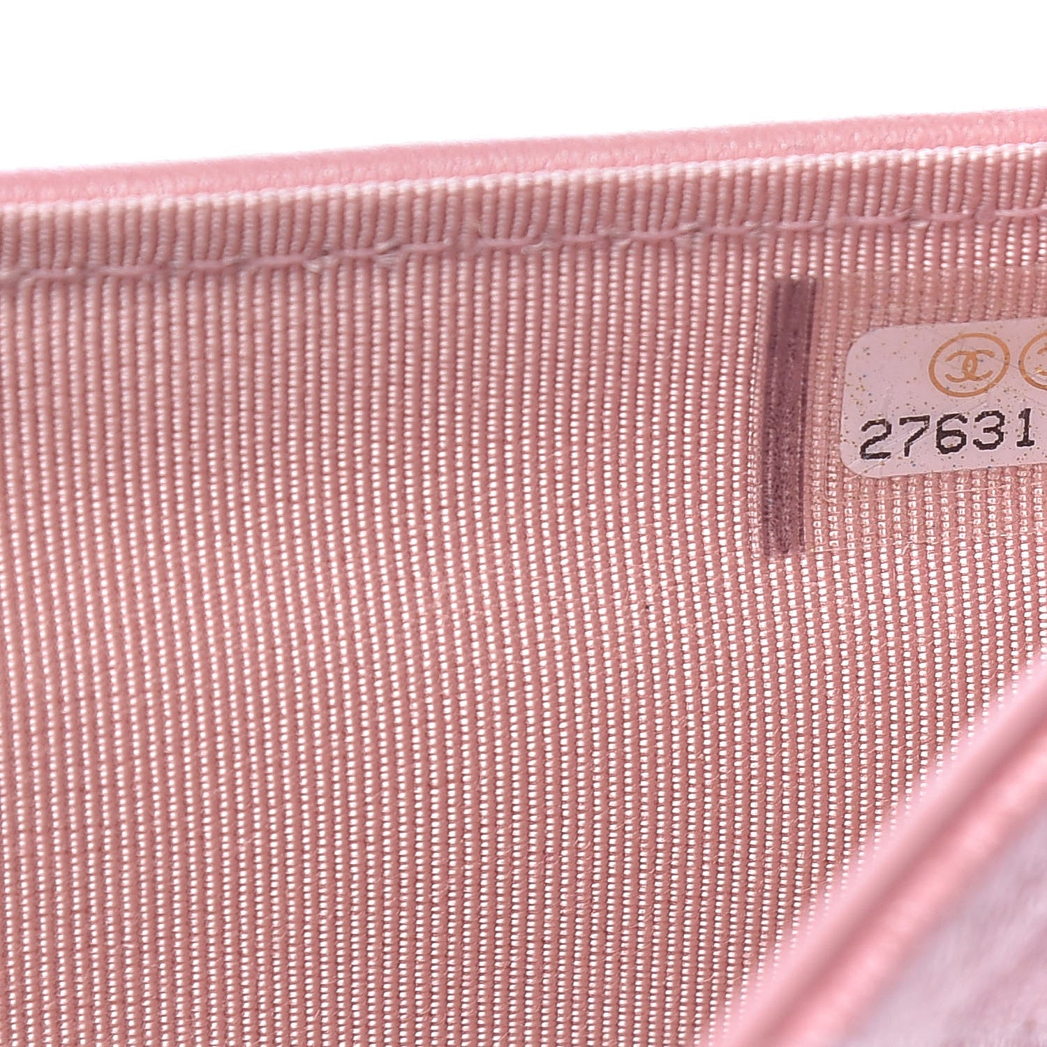 Chanel Iridescent Caviar Quilted Yen Wallet Rose Pink 8 of 9