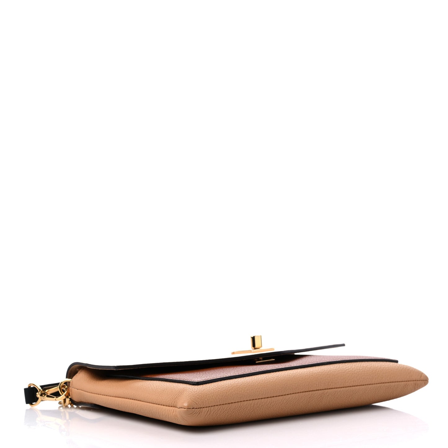 Soft Calfskin My Lockme Pochette Arizona Quartz Caramel