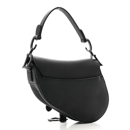 Christian Dior Ultra Matte Calfskin Mini Saddle Bag Black 3 of 9