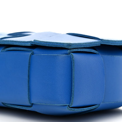 Bottega Veneta Lambskin Maxi Intrecciato Cassette Crossbody Bag Cobalt 10 of 14