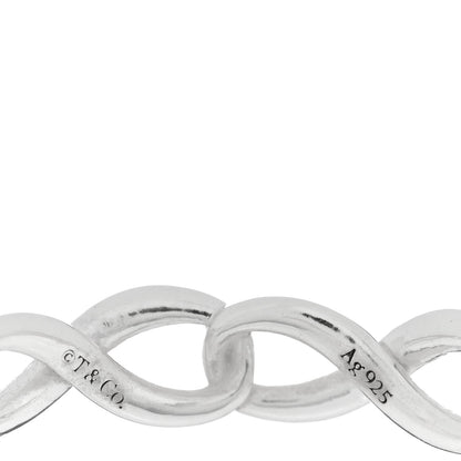 Tiffany Sterling Silver Narrow Infinity Band Ring 54 7 4 of 4