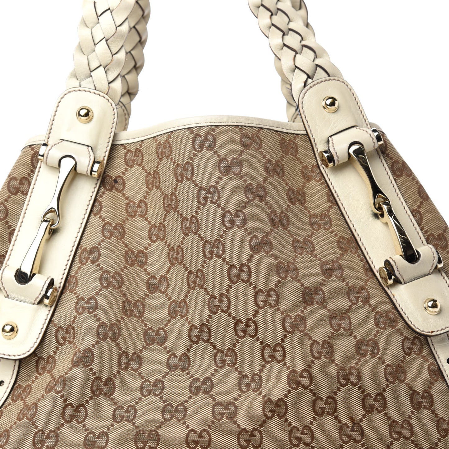 Monogram Medium Pelham Shoulder Bag Off White