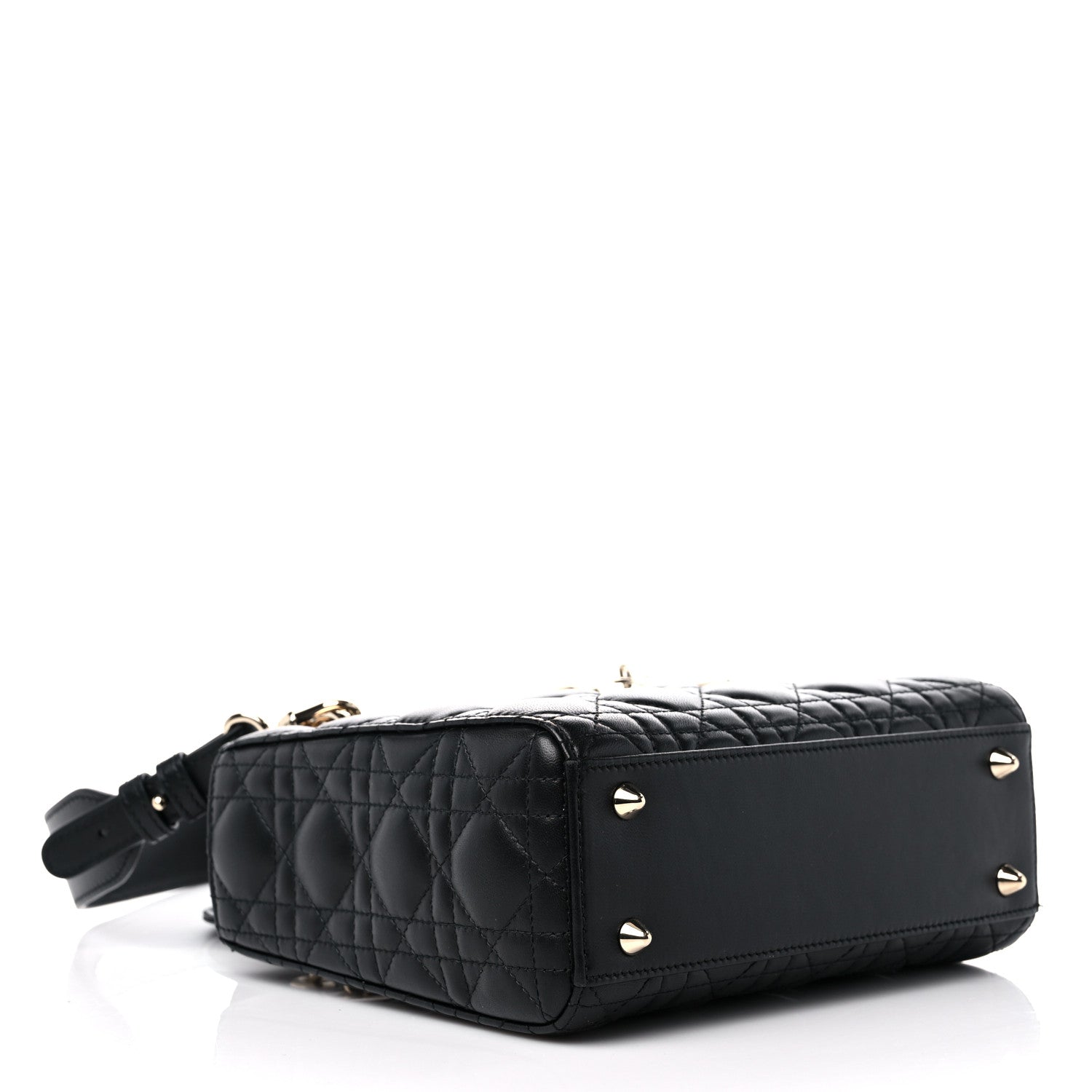 Christian Dior Lambskin Cannage Small My ABCDior Lady Dior Black 4 of 12