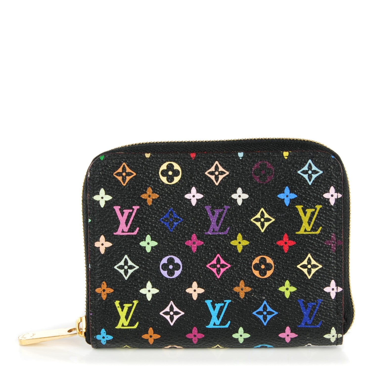 Louis Vuitton Monogram Multicolor Zippy Coin Purse Black Violet 1 of 7