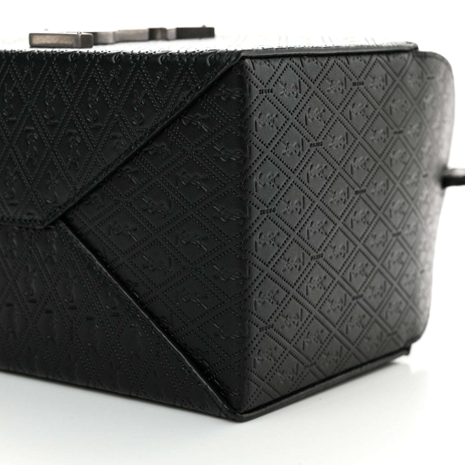 Saint Laurent Calfskin Monogram Take Away Box Black 10 of 12