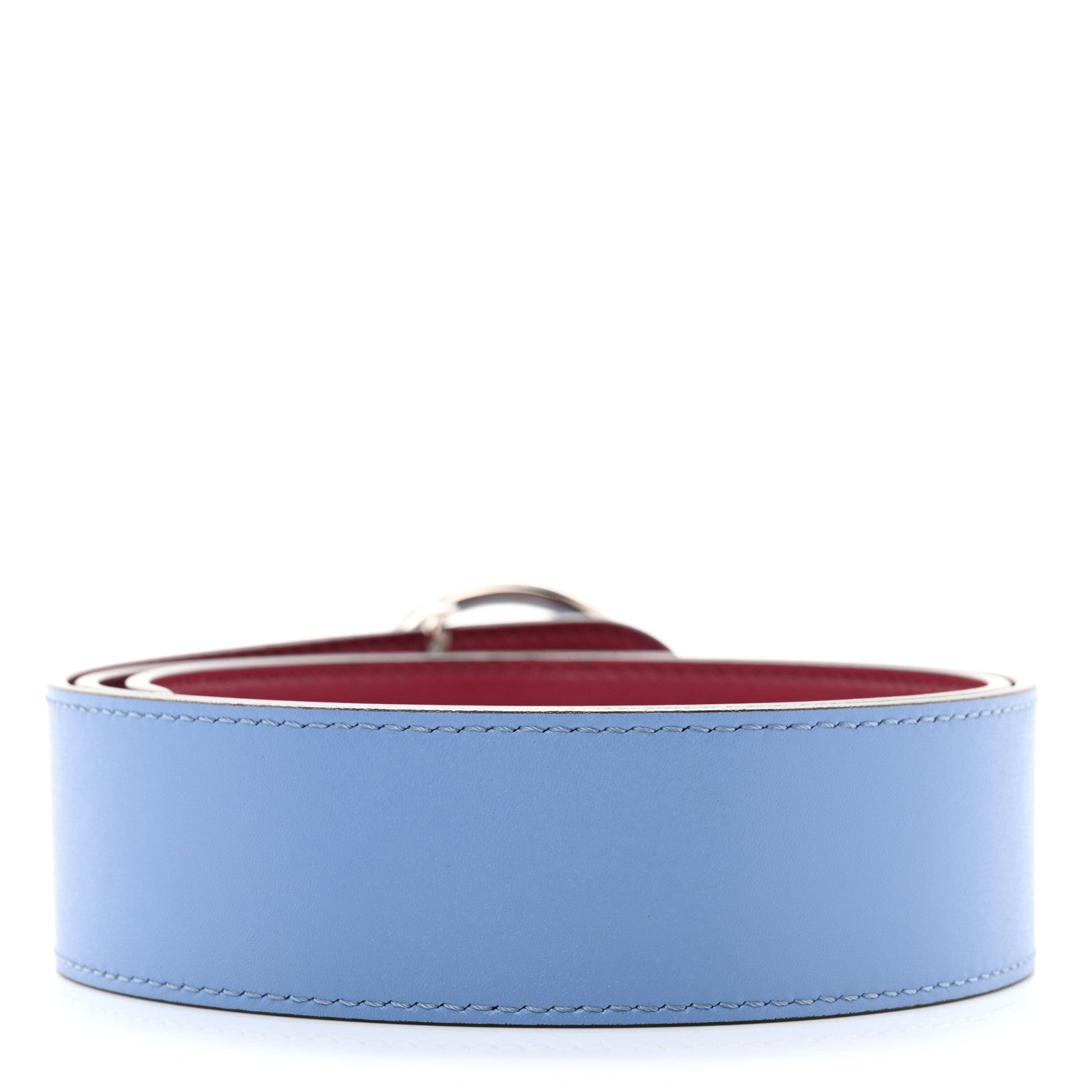 Fendi Vitello Liberty F is Fendi Bi-Color Reversible Belt 85 Black Cherry Nebula 2 of 8
