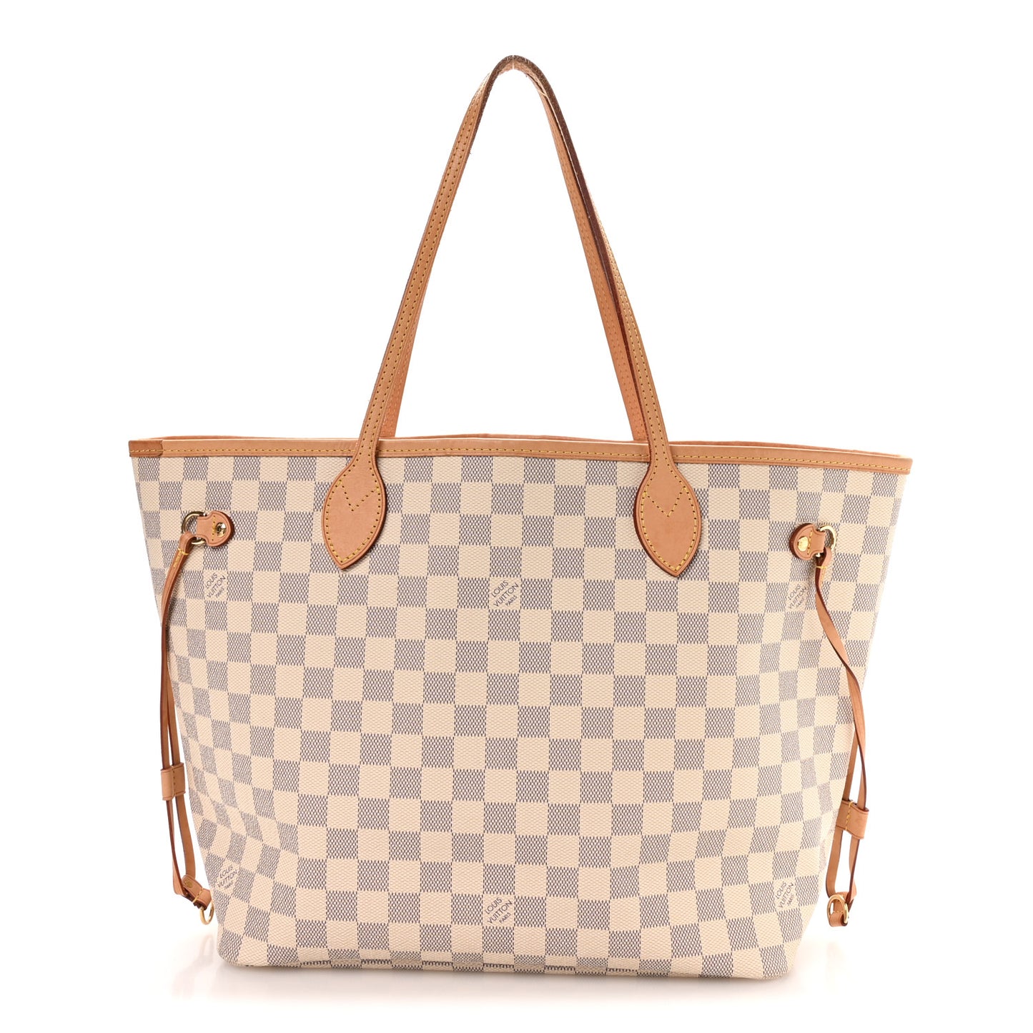 Damier Azur Neo Neverfull MM Rose Ballerine
