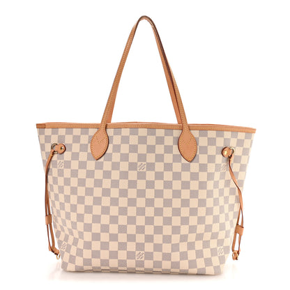 Louis Vuitton Damier Azur Neo Neverfull MM Rose Ballerine 1 of 10