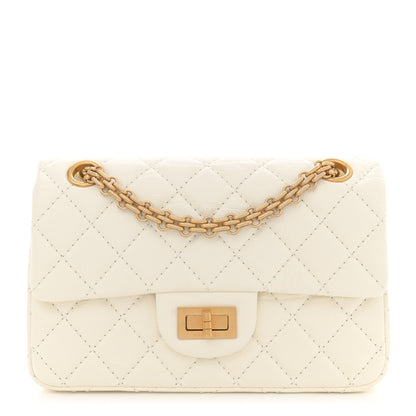 Chanel Aged Calfskin Quilted 2.55 Reissue Mini Flap White 1 of 11