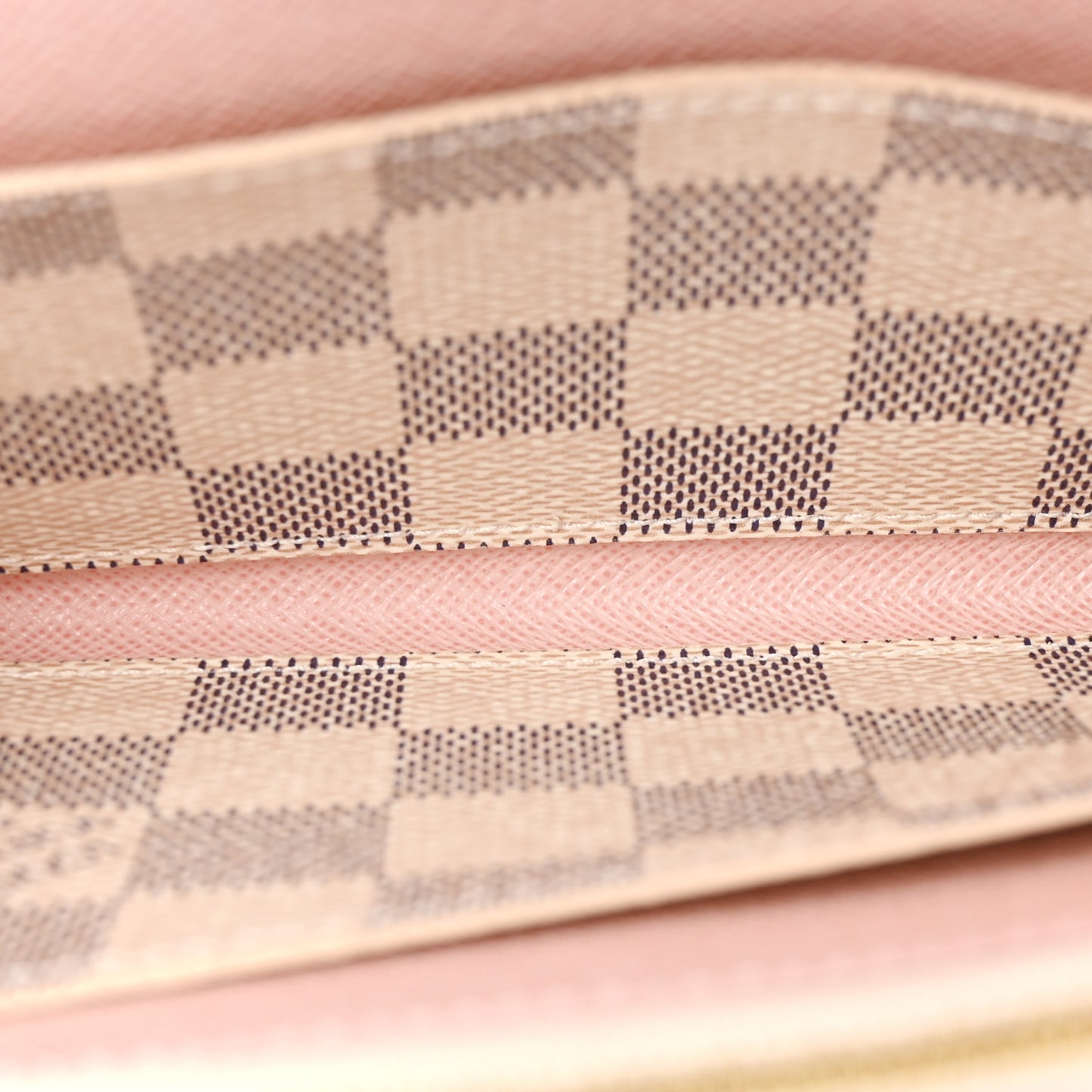 Damier Azur Emilie Wallet Rose Ballerine