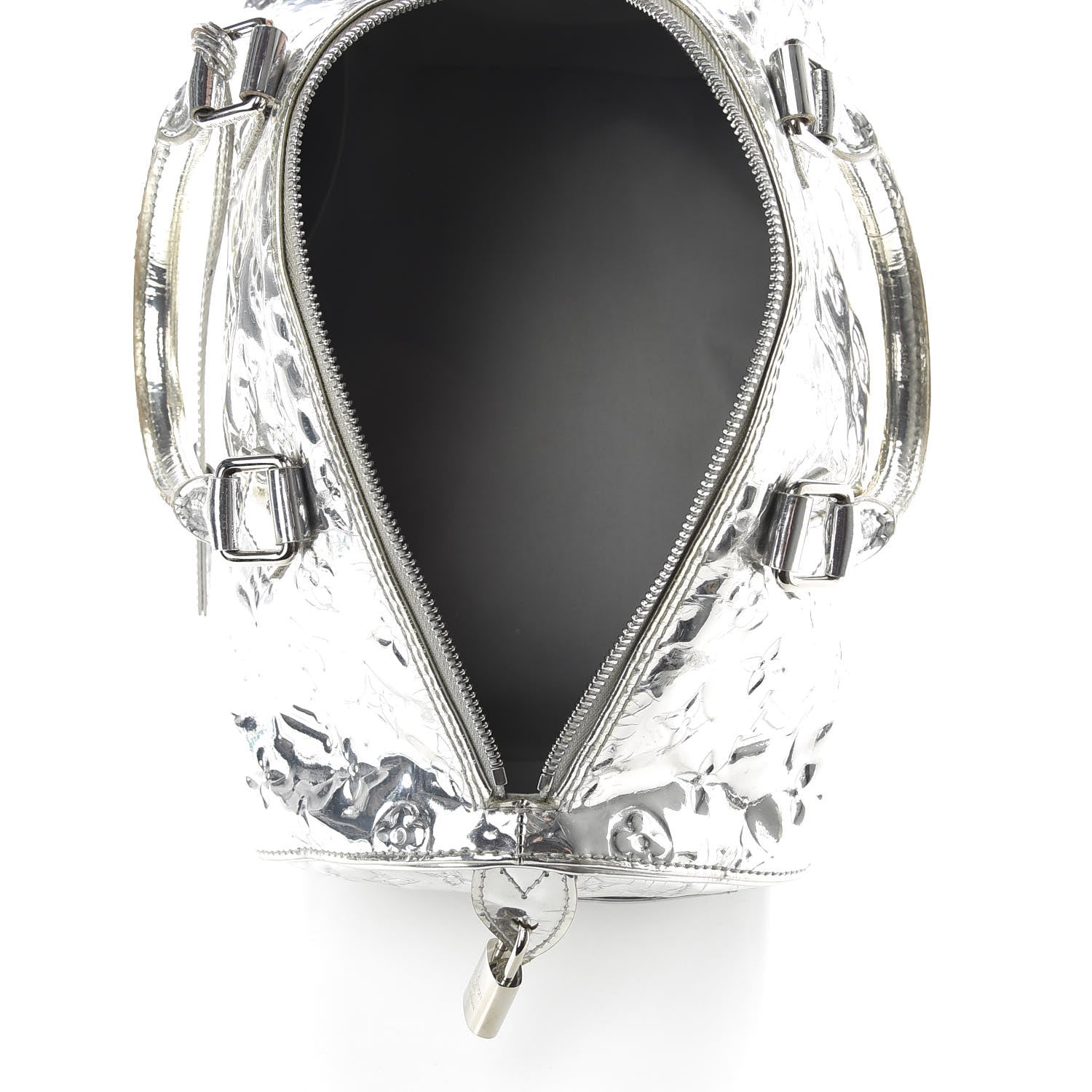 Louis Vuitton Monogram Miroir Speedy 35 Silver 5 of 10