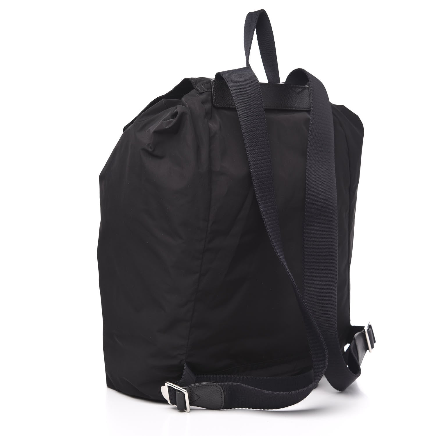 Burberry Nylon Solid to Check Backpack Black 2 of 8