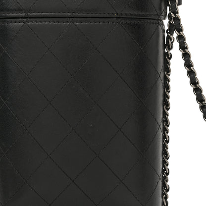 Chanel Lambskin Quilted Chain Around Phone Holder Black 12 of 13