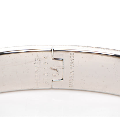 Hermes Enamel Narrow Clic Clac H Bracelet PM Bleu Transat 4 of 4