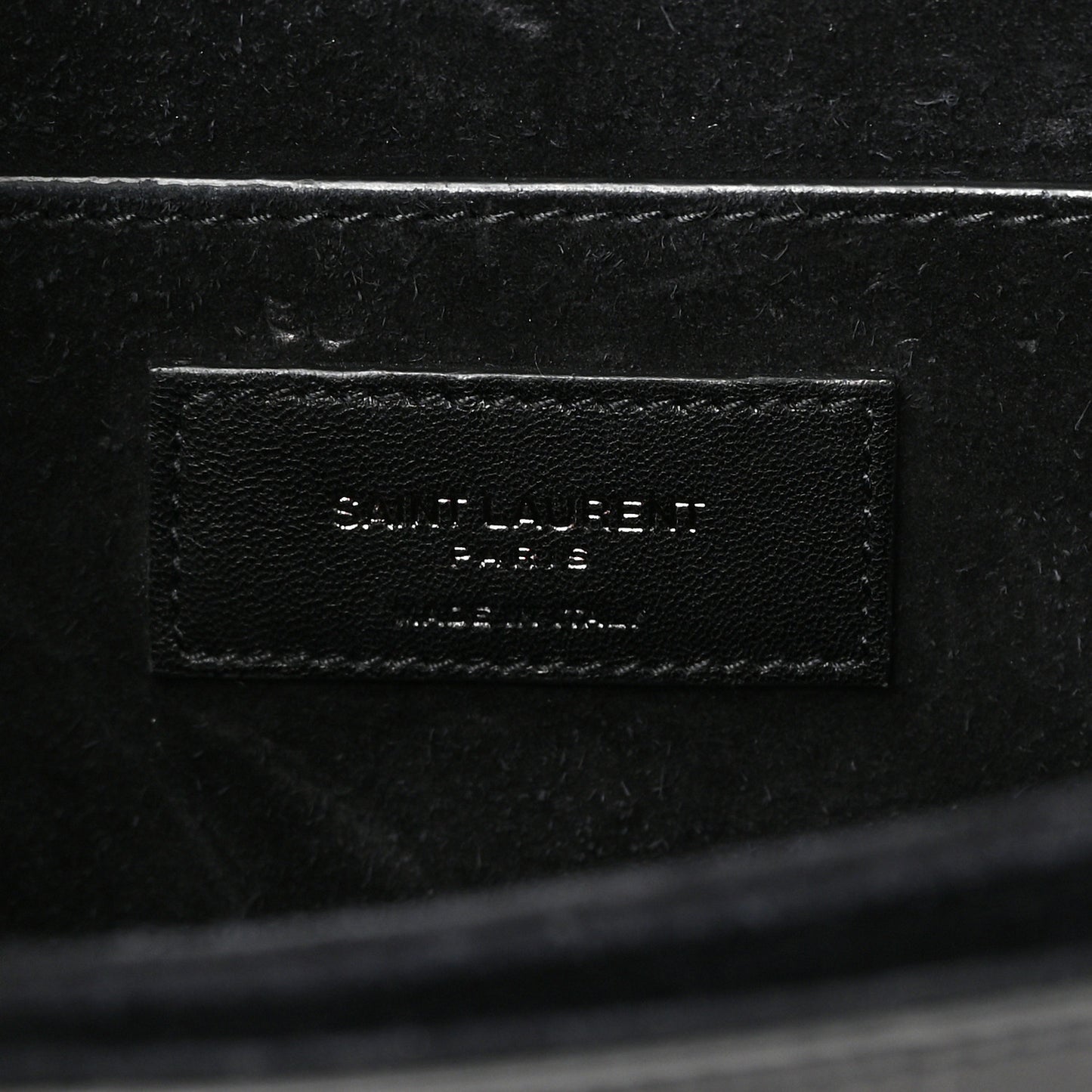 Calfskin Crocodile Embossed Medium Bellechasse Satchel Black
