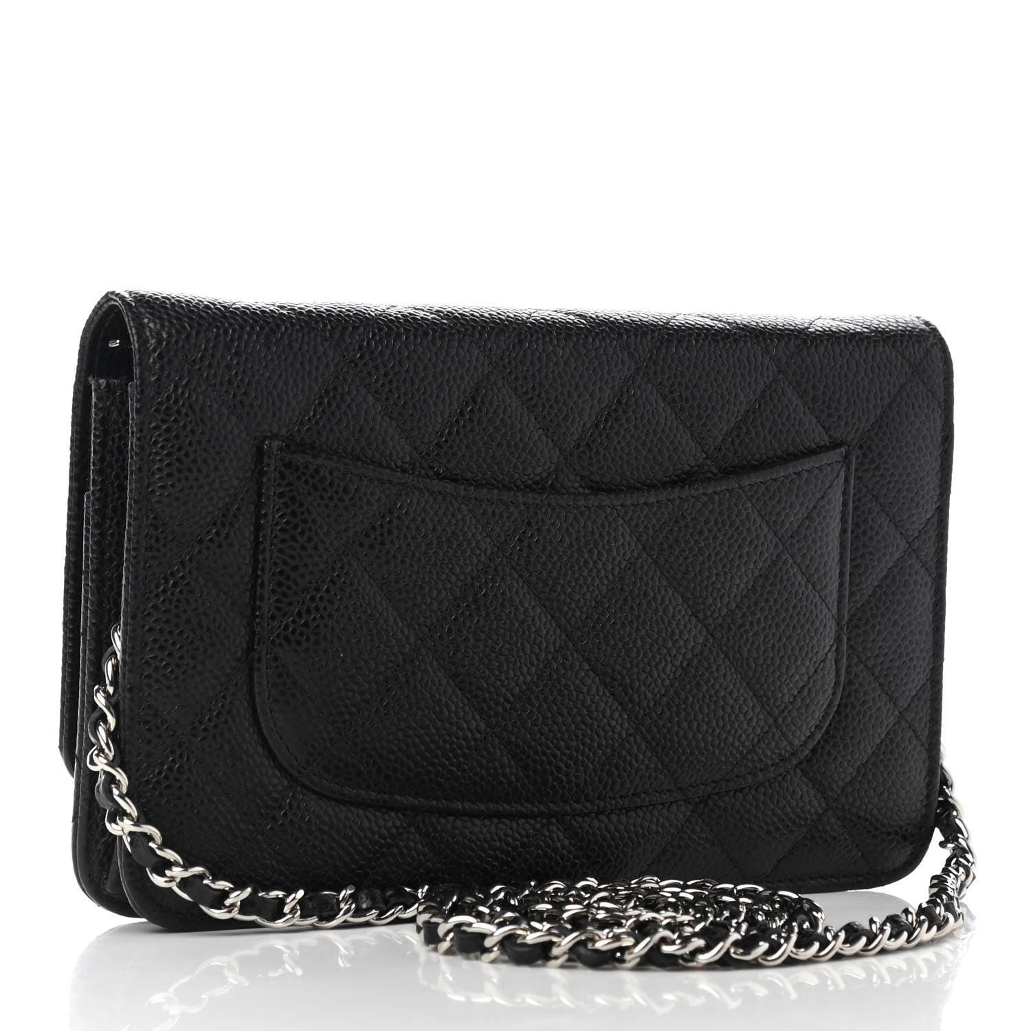 Chanel Caviar Quilted Wallet On Chain WOC Black 4 of 13