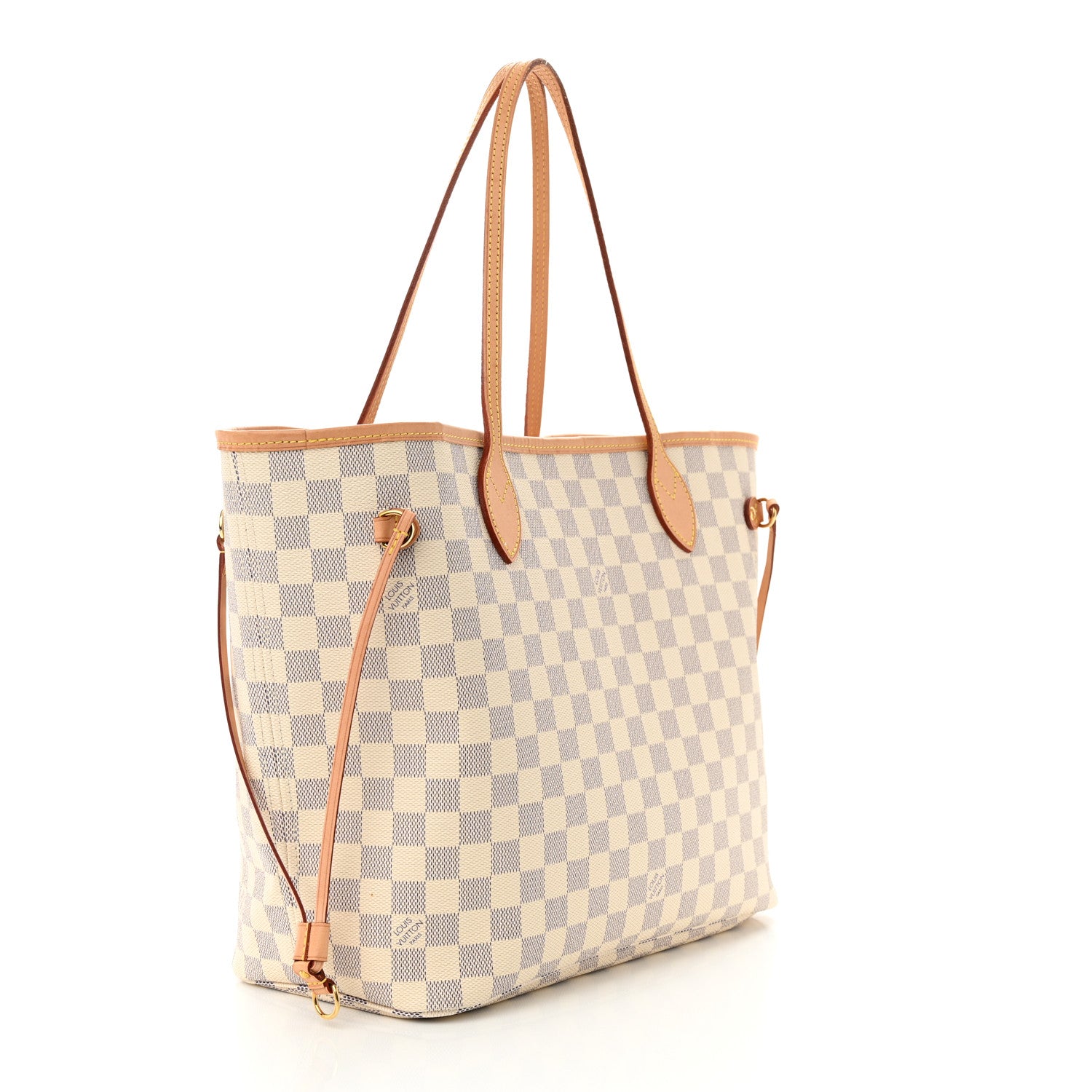 Louis Vuitton Damier Azur Neo Neverfull MM Rose Ballerine 4 of 10