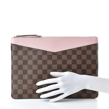 Louis Vuitton Damier Ebene Daily Pouch Rose Poudre 2 of 7