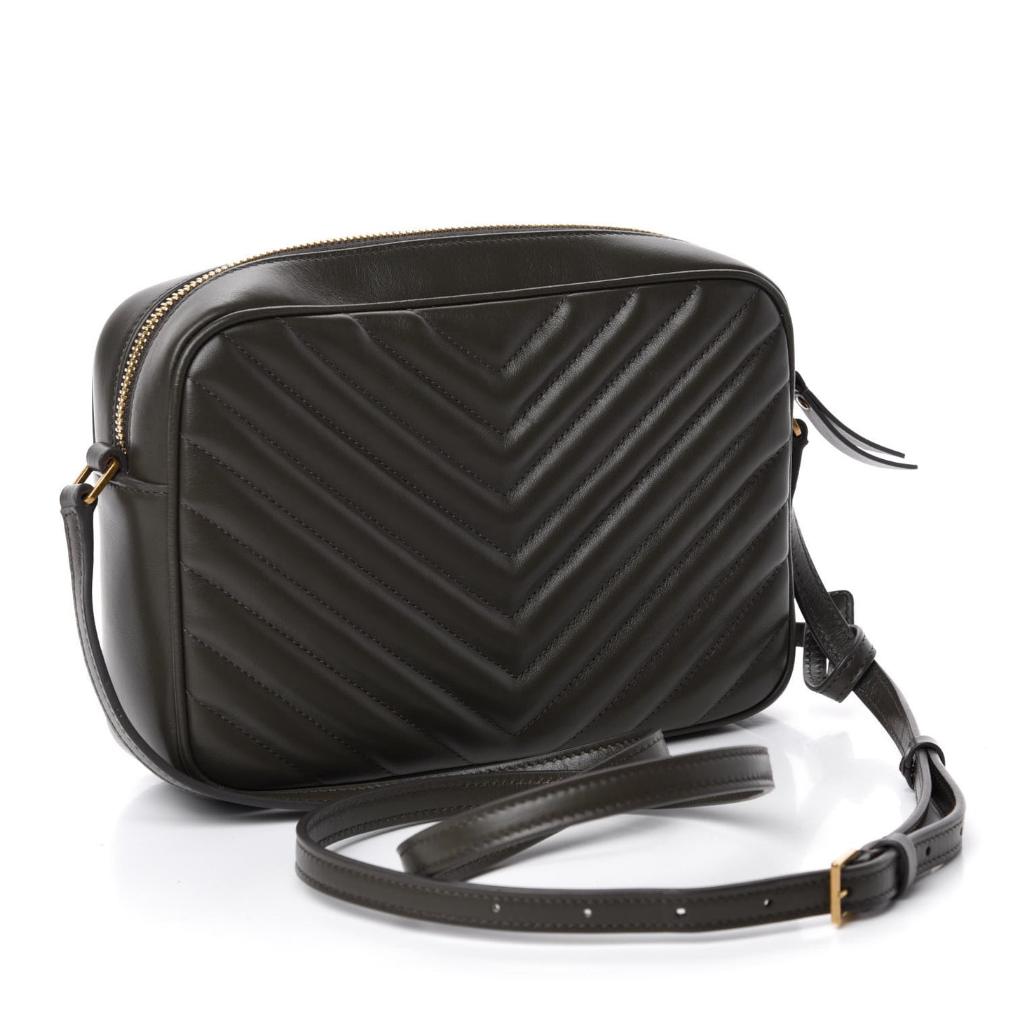 Calfskin Matelasse Monogram Lou Camera Bag Green