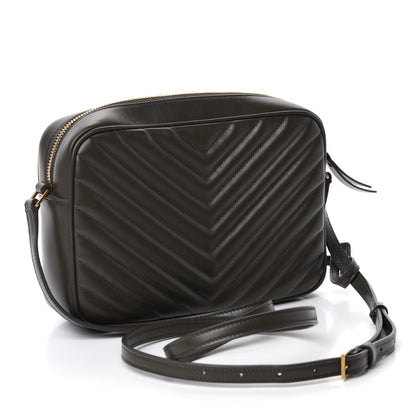 Saint Laurent Calfskin Matelasse Monogram Lou Camera Bag Green 3 of 11