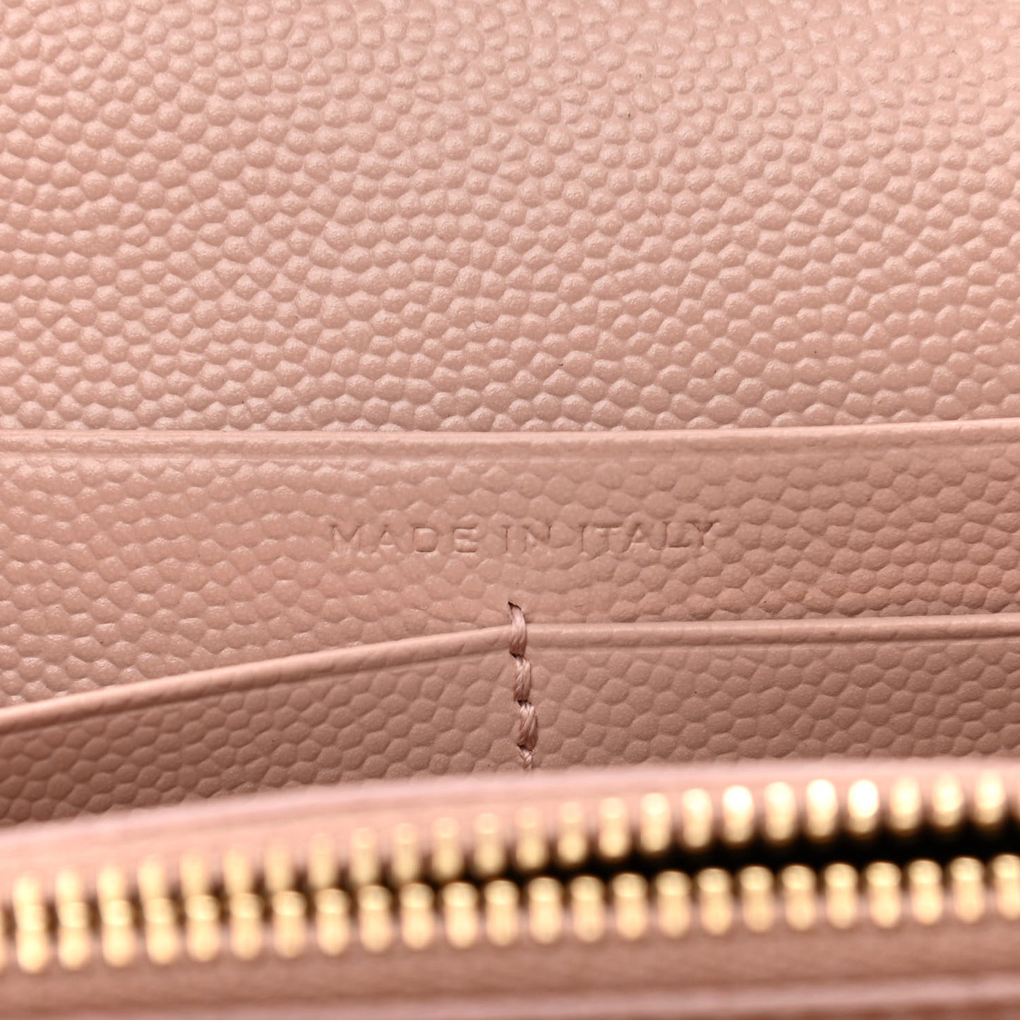 Grain De Poudre Matelasse Chevron Monogram Chain Wallet Pale Pink