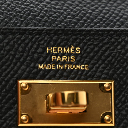 Hermes Epsom Kelly Pocket Compact Wallet Black 6 of 7