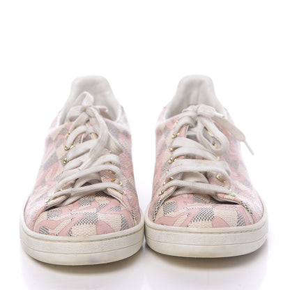 Louis Vuitton Damier Azur Tahitienne Bora Bora Sneakers 36 Rose Ballerine 2 of 9