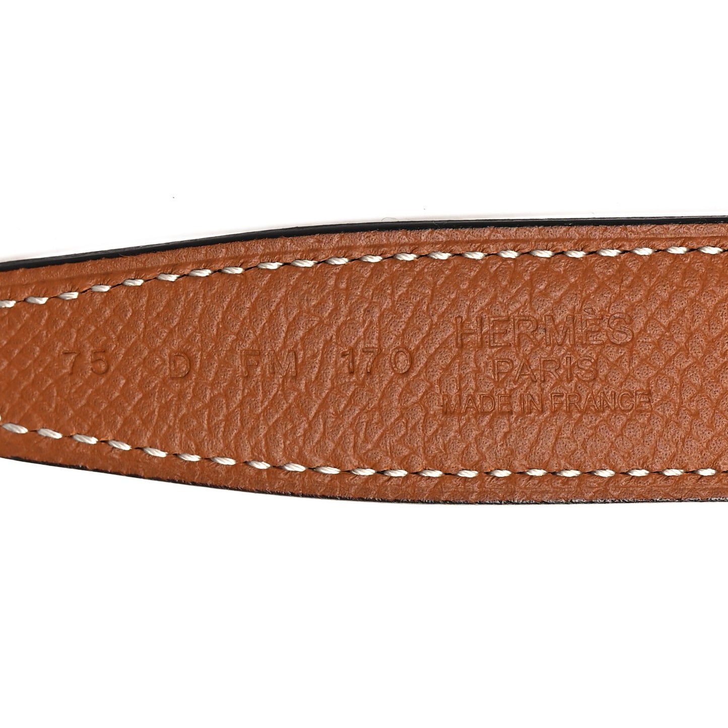 Swift Epsom 24mm Mini Constance H Belt 75 Black Gold