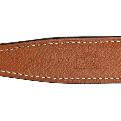 Hermes Swift Epsom 24mm Mini Constance H Belt 75 Black Gold 3 of 5