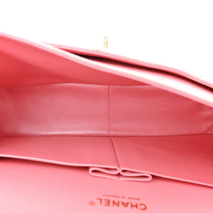 Chanel Iridescent Caviar Quilted Jumbo Double Flap Rose Pink 5 of 10