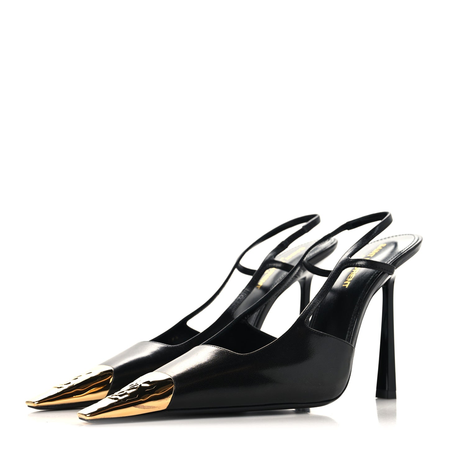 Smooth Calfskin Jeanne 110 Slingback Pumps 39.5 Black