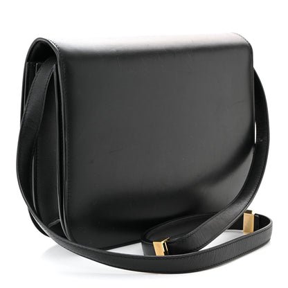 Celine Box Calfskin Medium Classic Box Flap Bag Black 2 of 13
