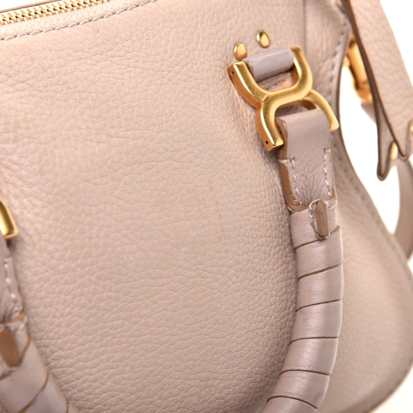 Calfskin Mini Marcie Satchel Nude