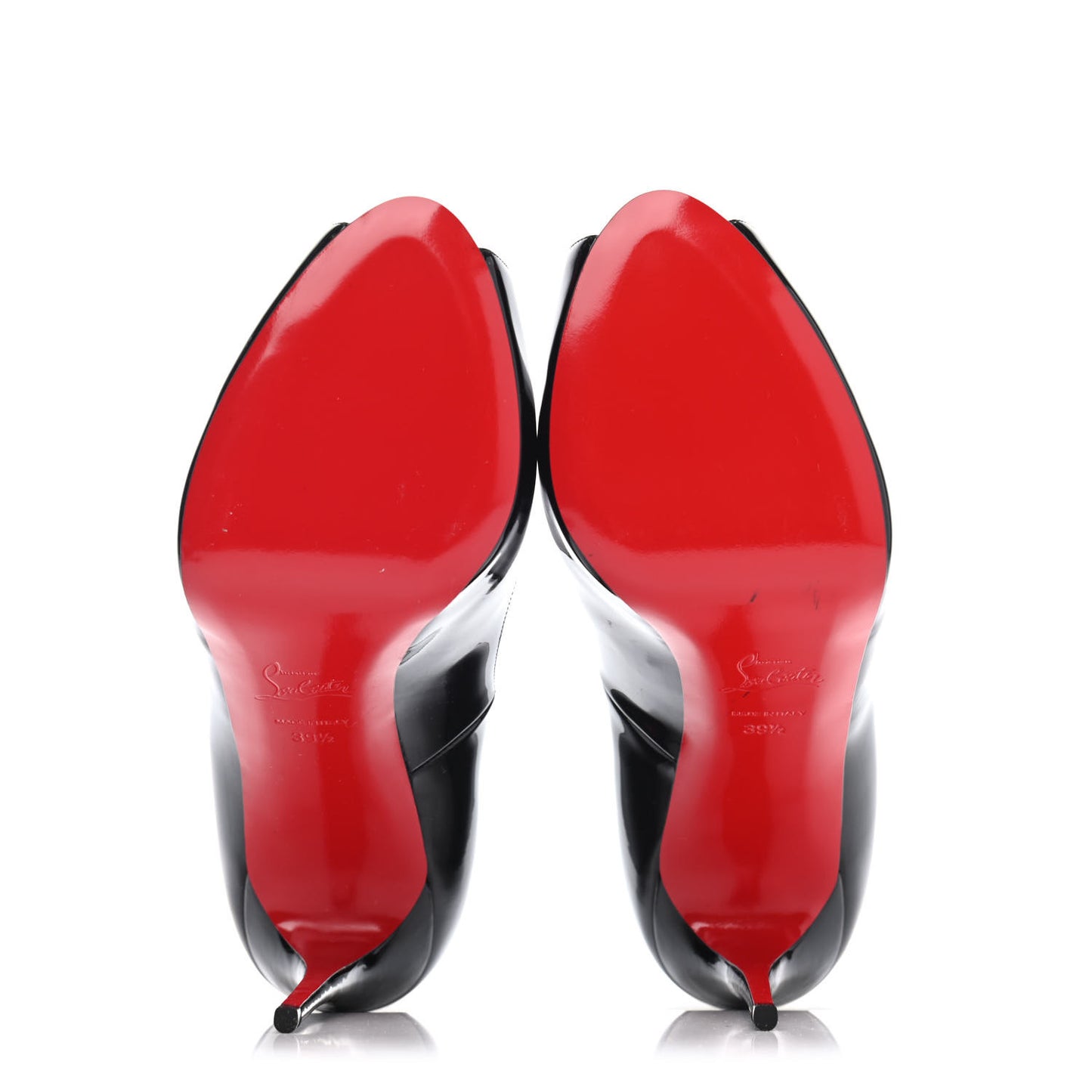 Patent New Very Prive 120 Pumps 39.5 Black Red