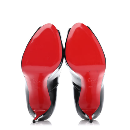 Christian Louboutin Patent New Very Prive 120 Pumps 39.5 Black Red 4 of 4