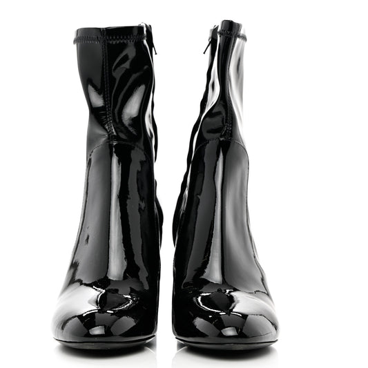 Patent Uniformes Silhouette Ankle Boots 36 Black